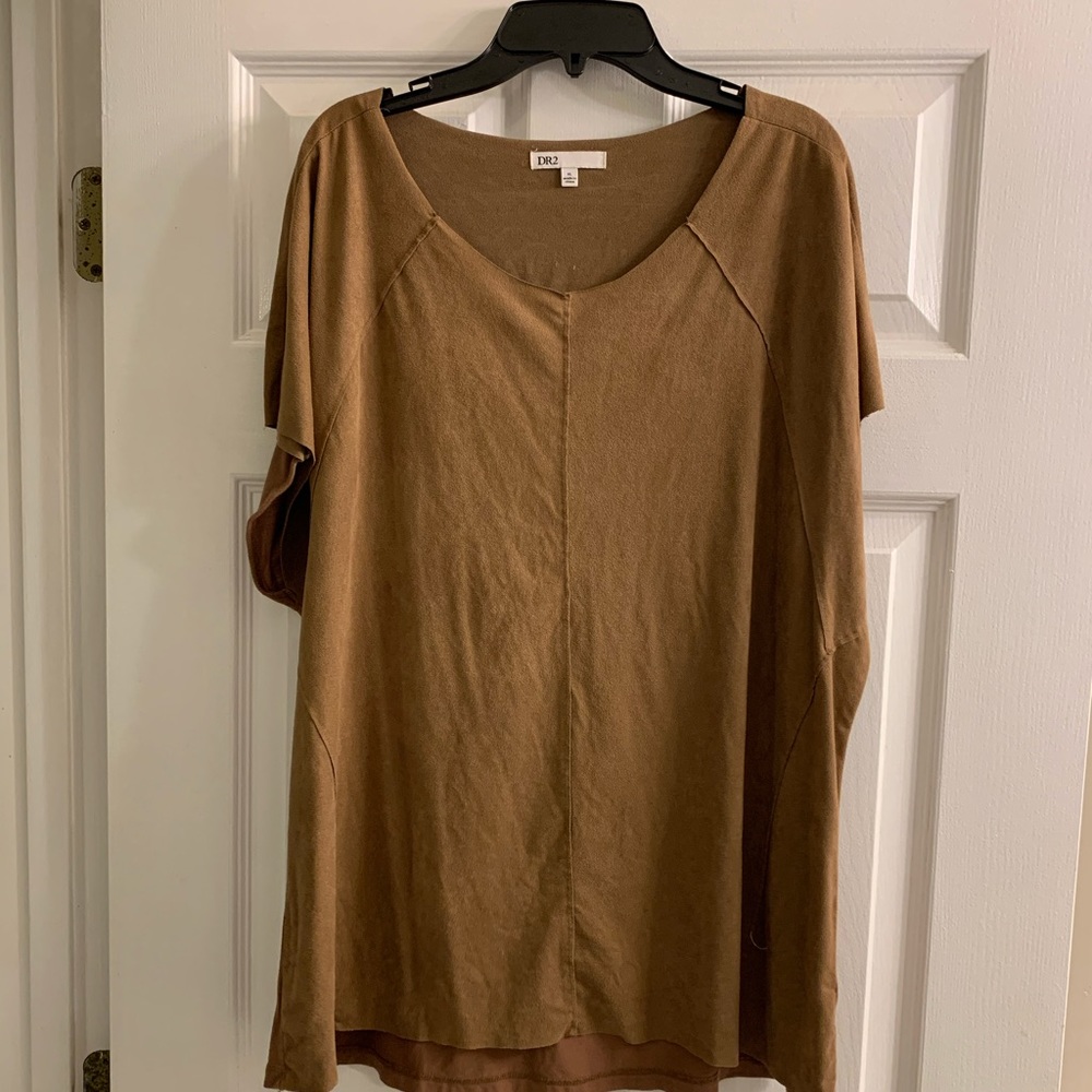 Suede Daniel Rainn XL Short Sleeve Top
